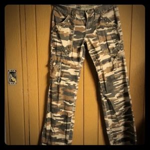 Miss me camoflauge cargo pants